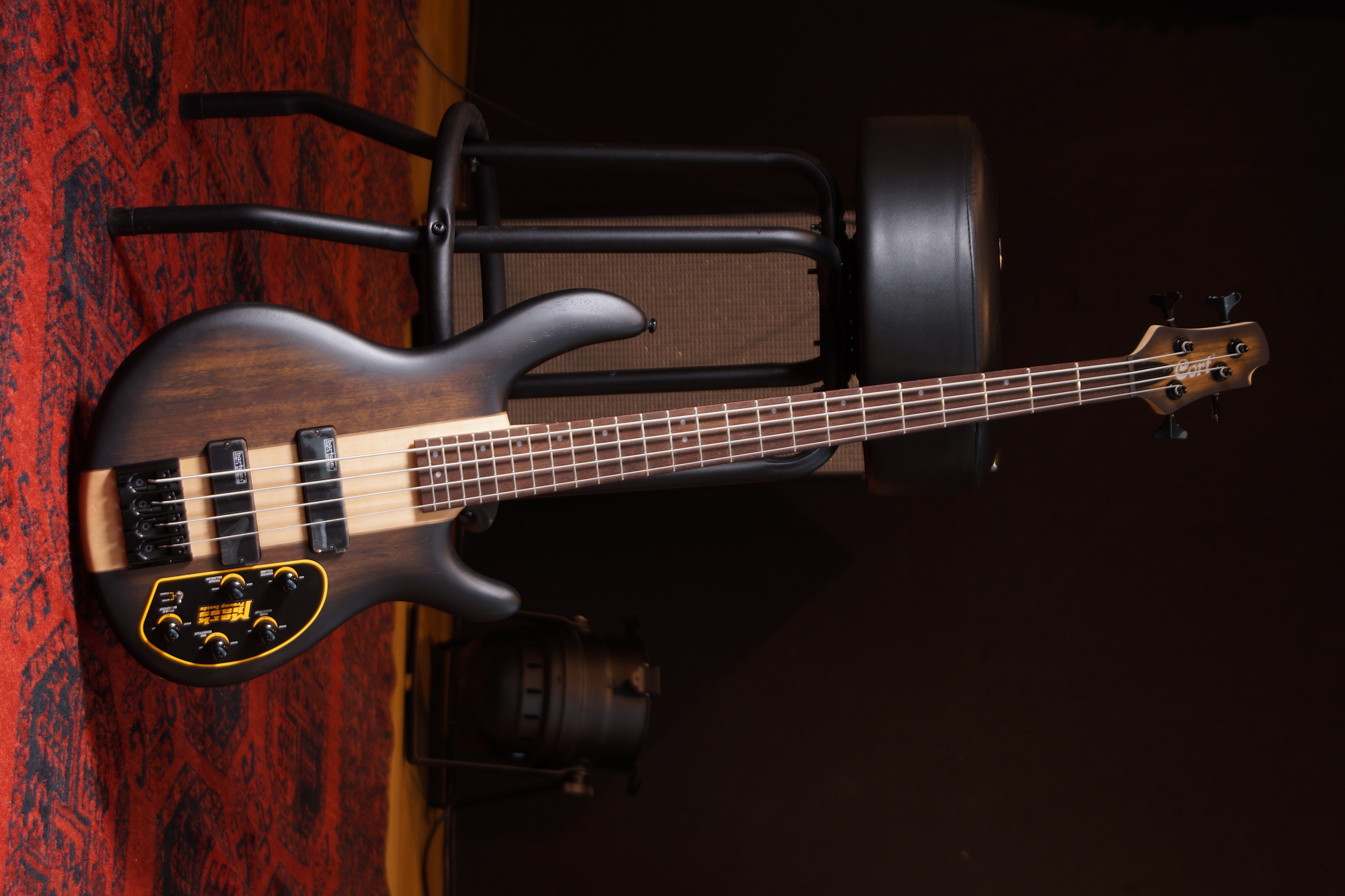 Cort E-Bass C4 Plus OVMH, Open Pore Antiqe Brown Burst