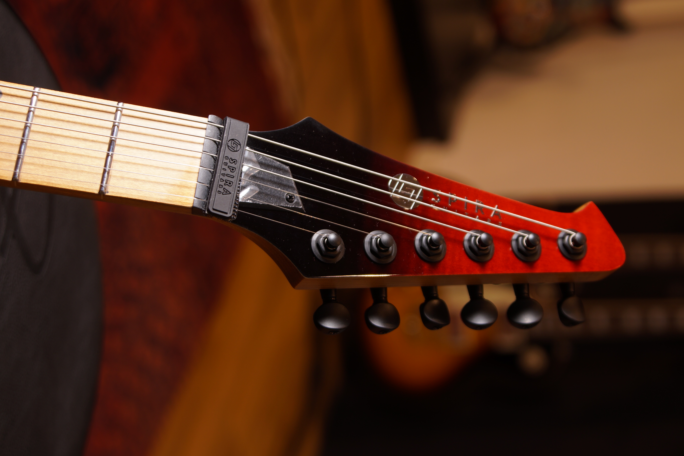 SPIRA Guitars S-450 TRD Transparent Red
