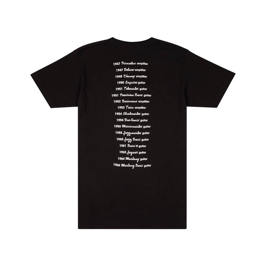 Fender Clothing T-Shirts logo date back tee XL