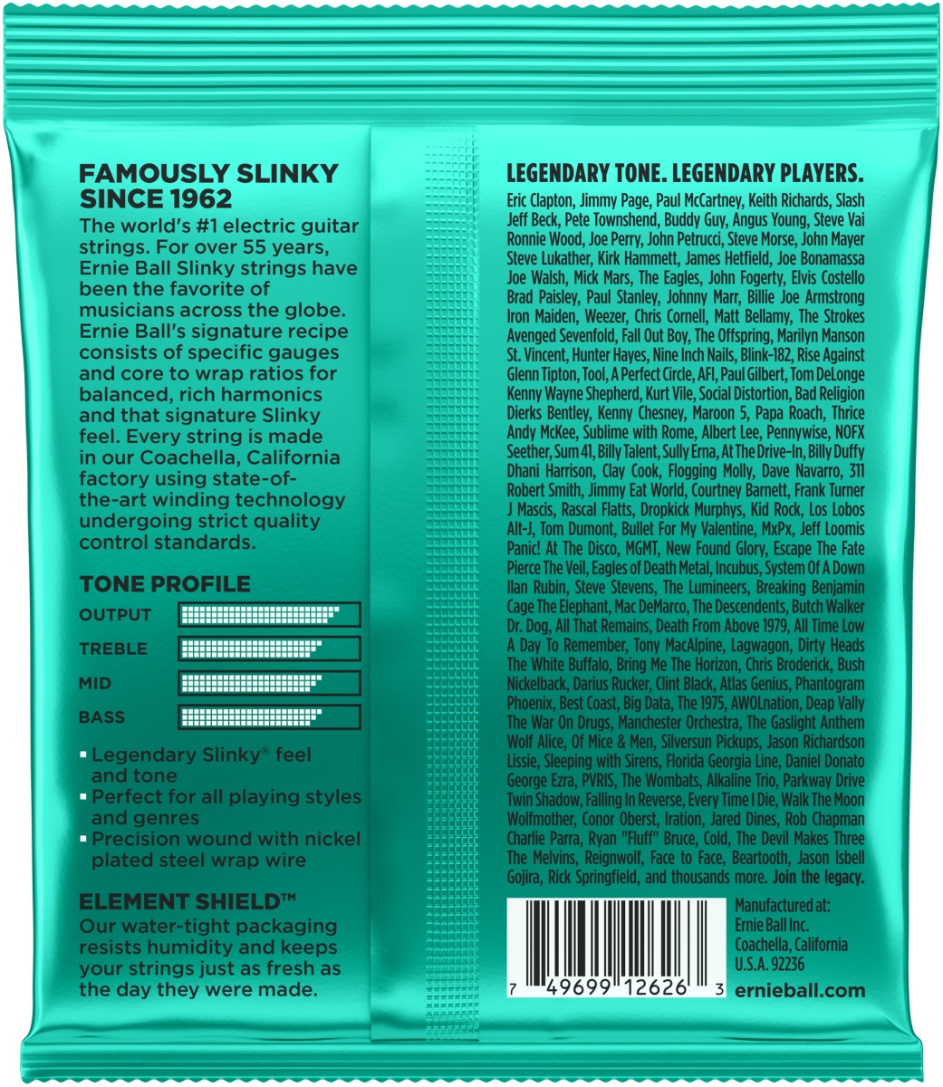 ERNIE BALL 2626 Not Even Slinky 12-56 Optimal für Downtunings