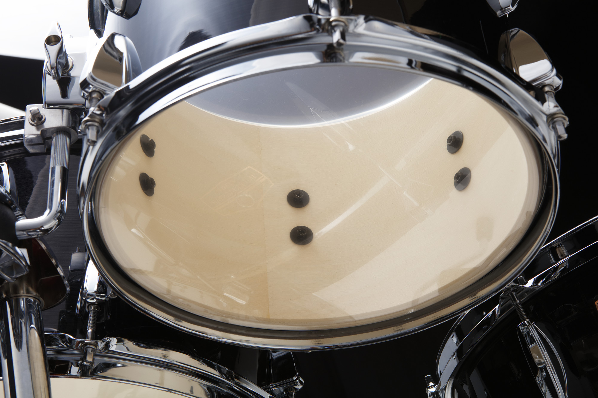TAMA Imperialstar Drum Set 20" 5 teilig - Hairline Black + Becken, Hardware + Hocker