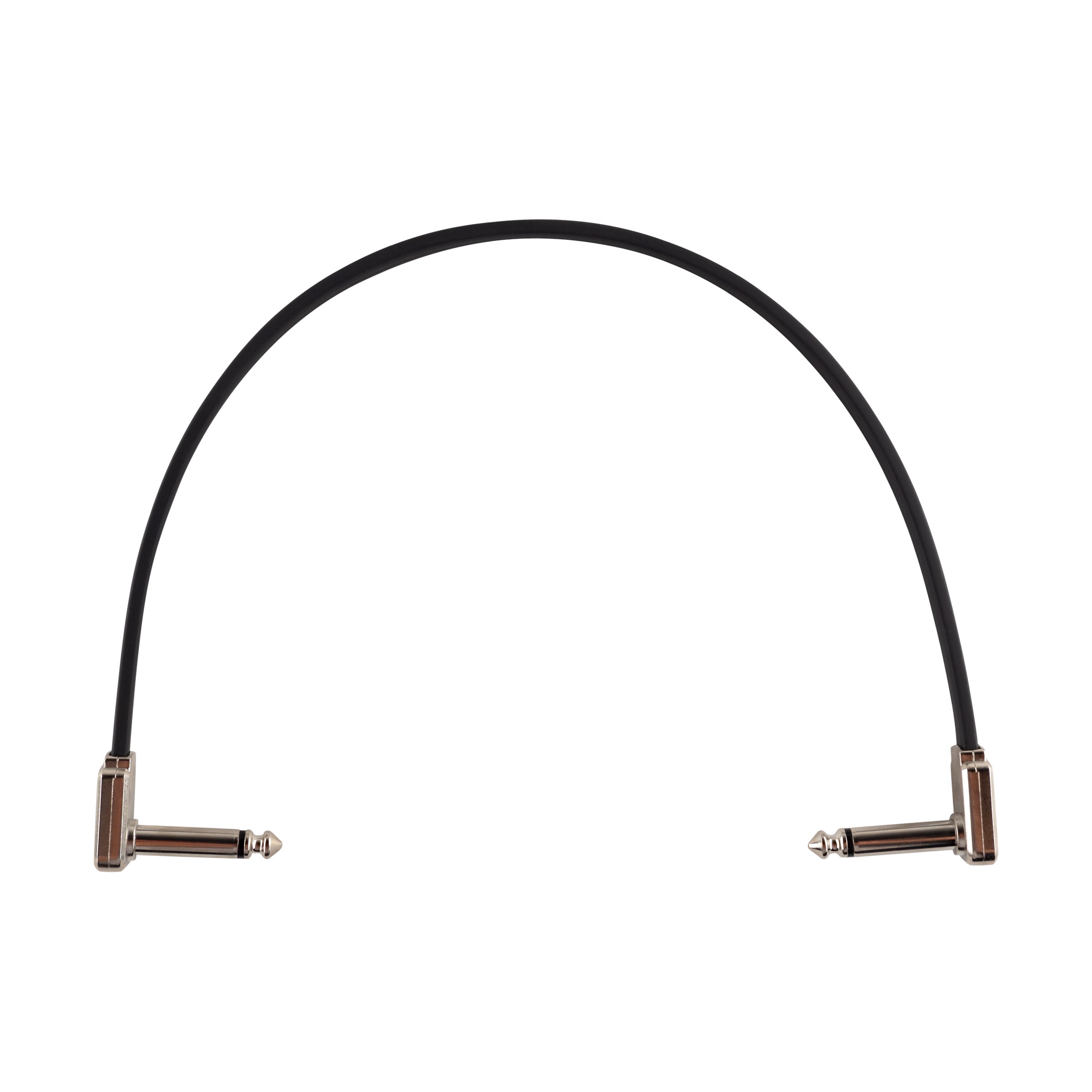 ERNIE BALL Patchkabel, flach, gewinkelt/gewinkelt, schwarz, 30cm