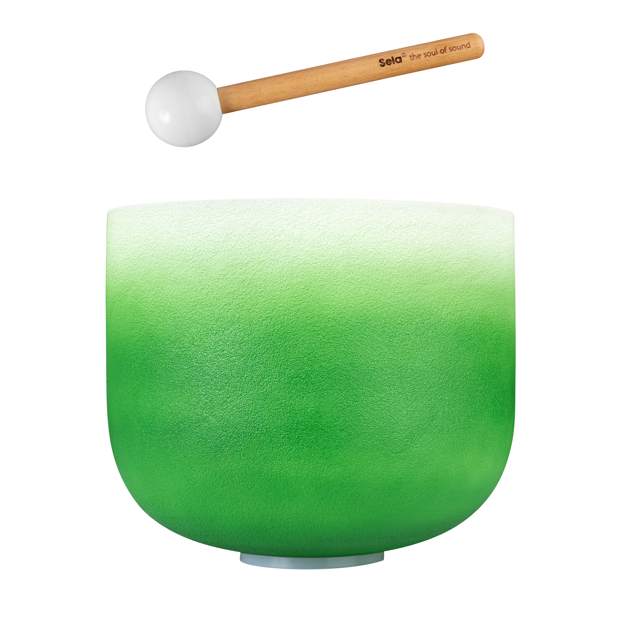 Sela Crystal Singing Bowl Chakra 11" - Green, Heart, F (432 Hz)