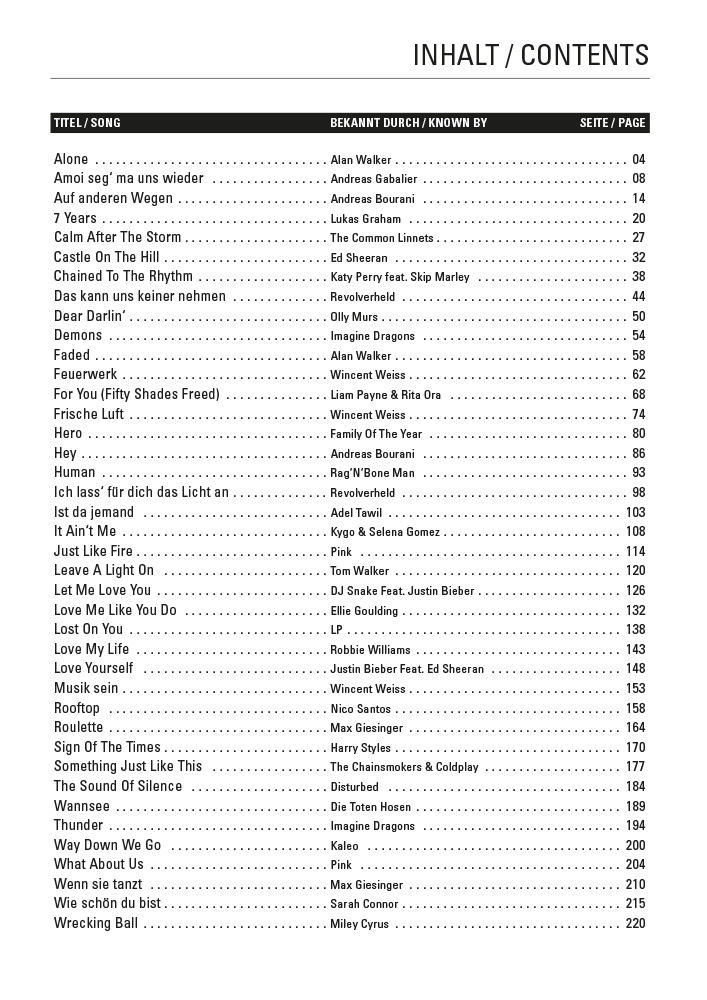 Die 40 besten Pop Piano Ballads Band 3