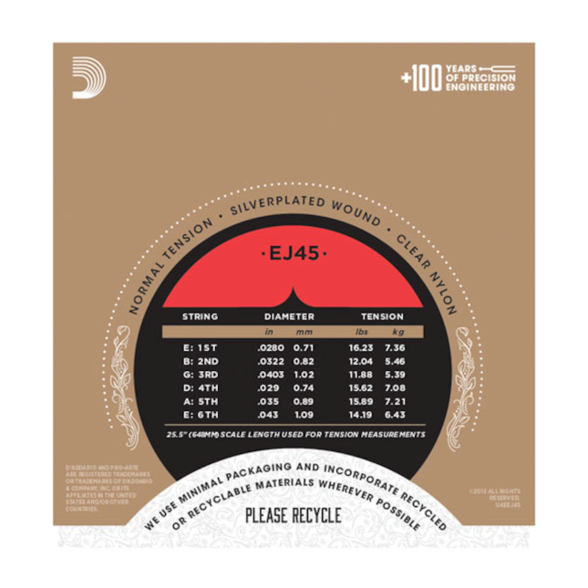 D'Addario EJ45 normal Set