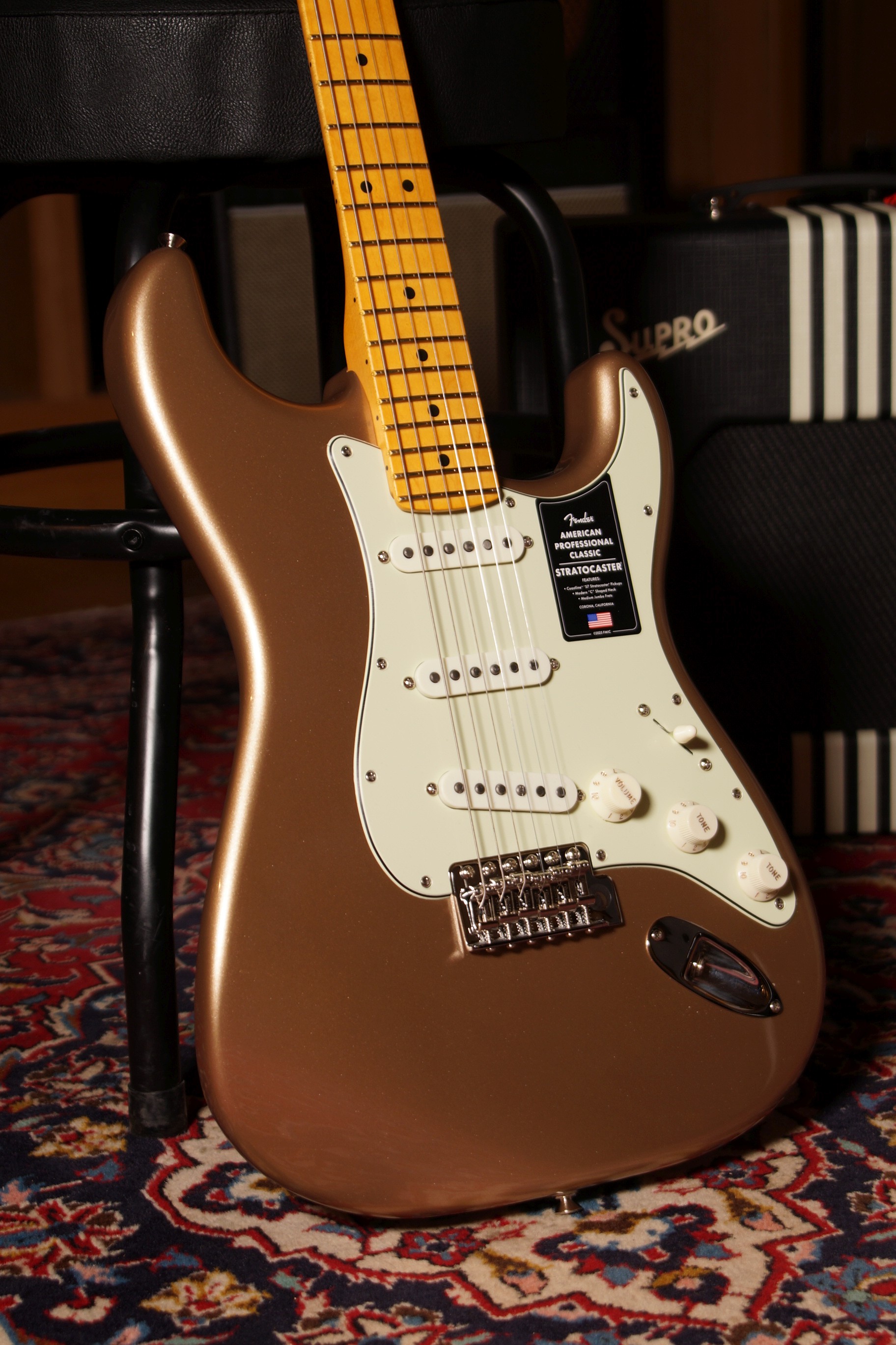 Fender Stratocaster American Professional Classic Firemist Gold