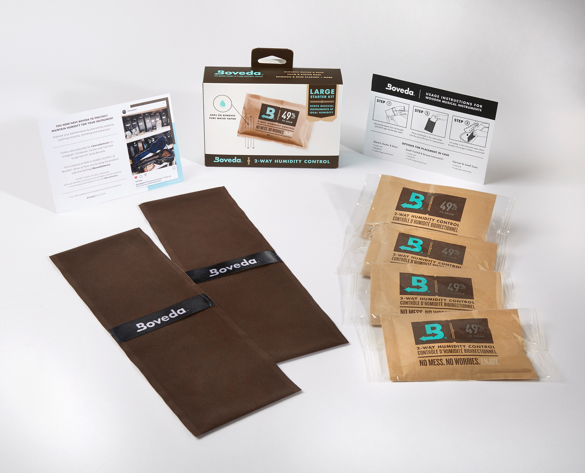 BOVEDA Luftfeuchtigkeitsmanagement, 2-Weg, Starterkit, Large