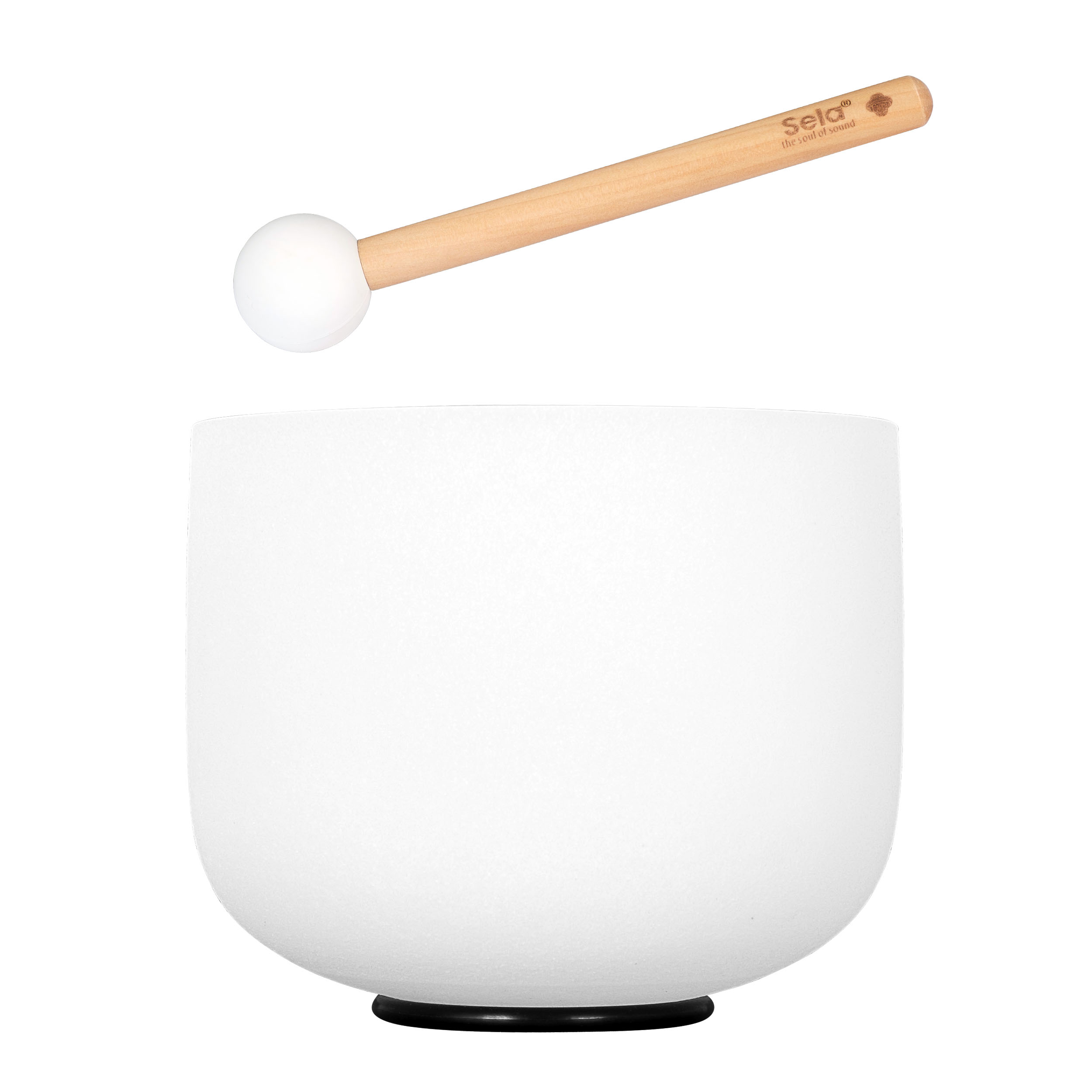Sela 8" Crystal Singing Bowl Frosted 440 Hz in B