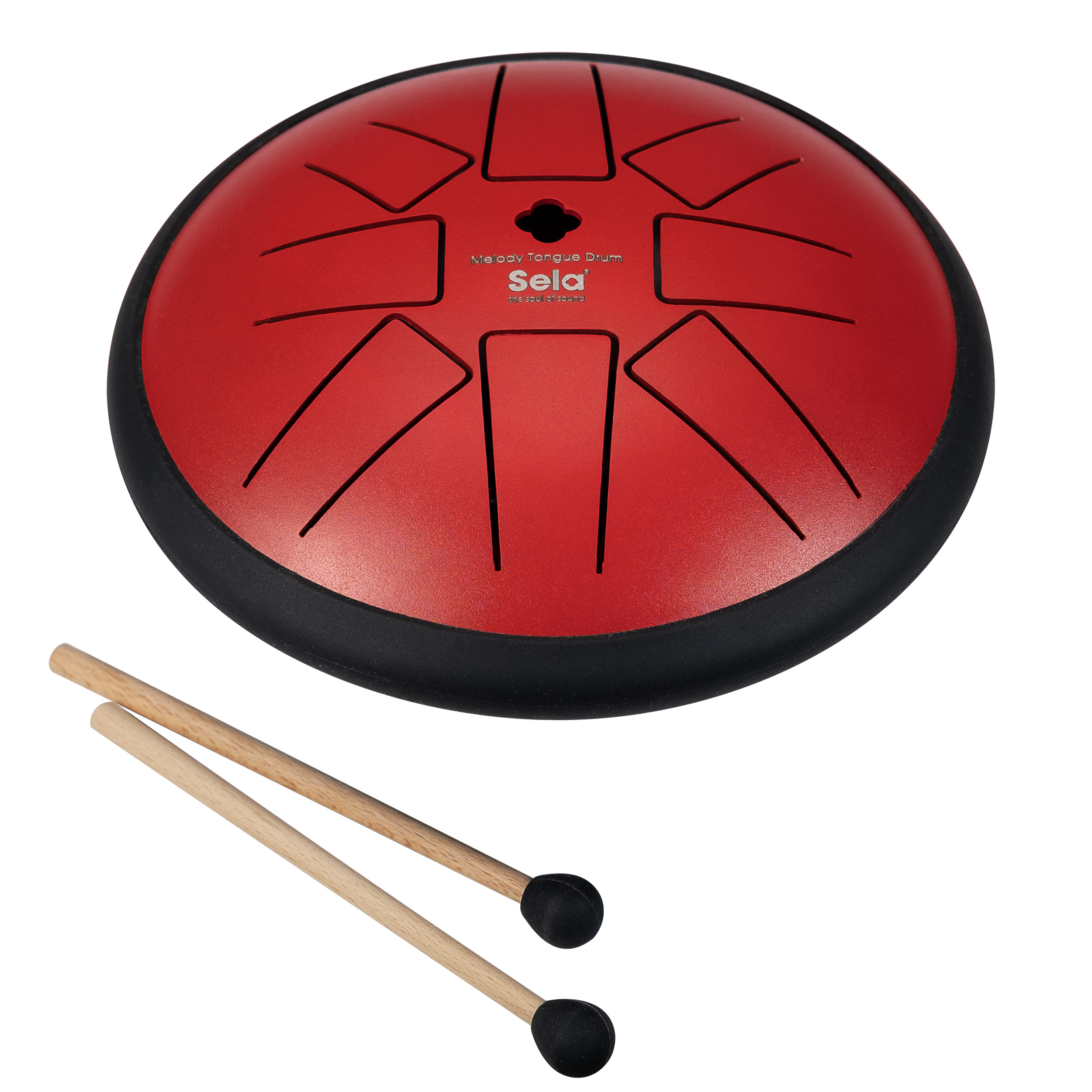 Sela Melody Tongue Drum 6“ F Minor Pentatonic Red
