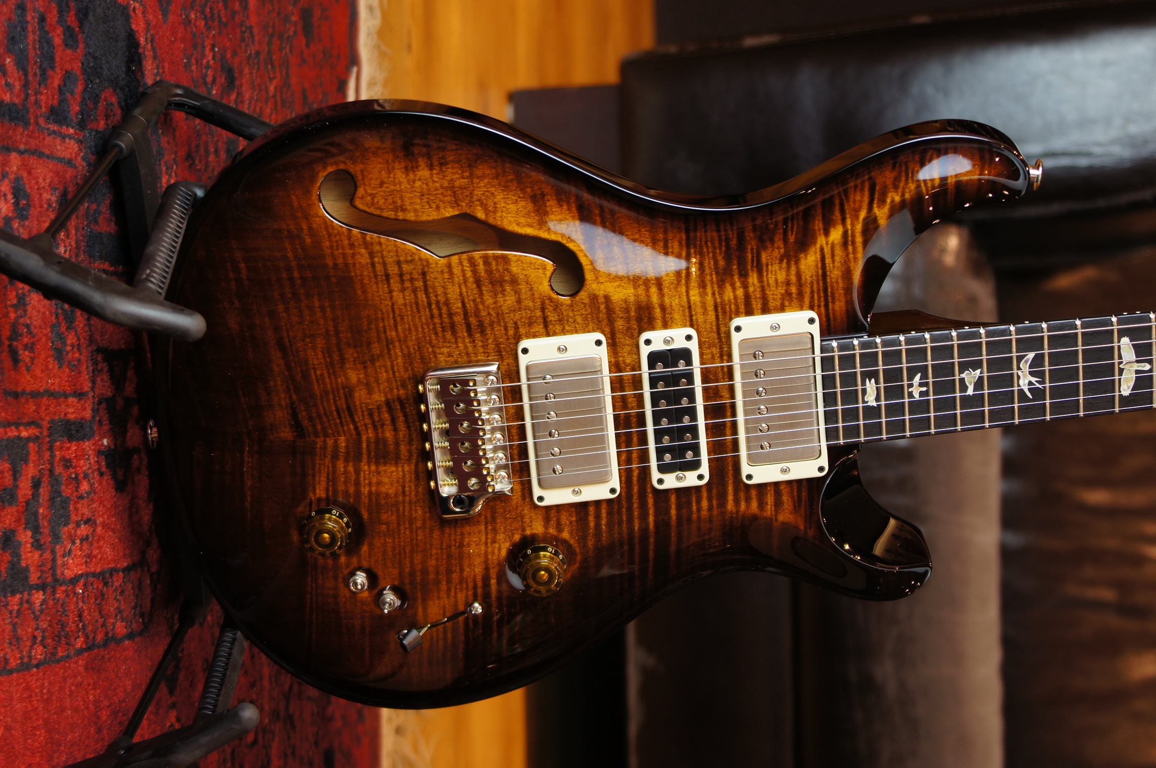PRS Special Semi Hollow - Black Gold Burst