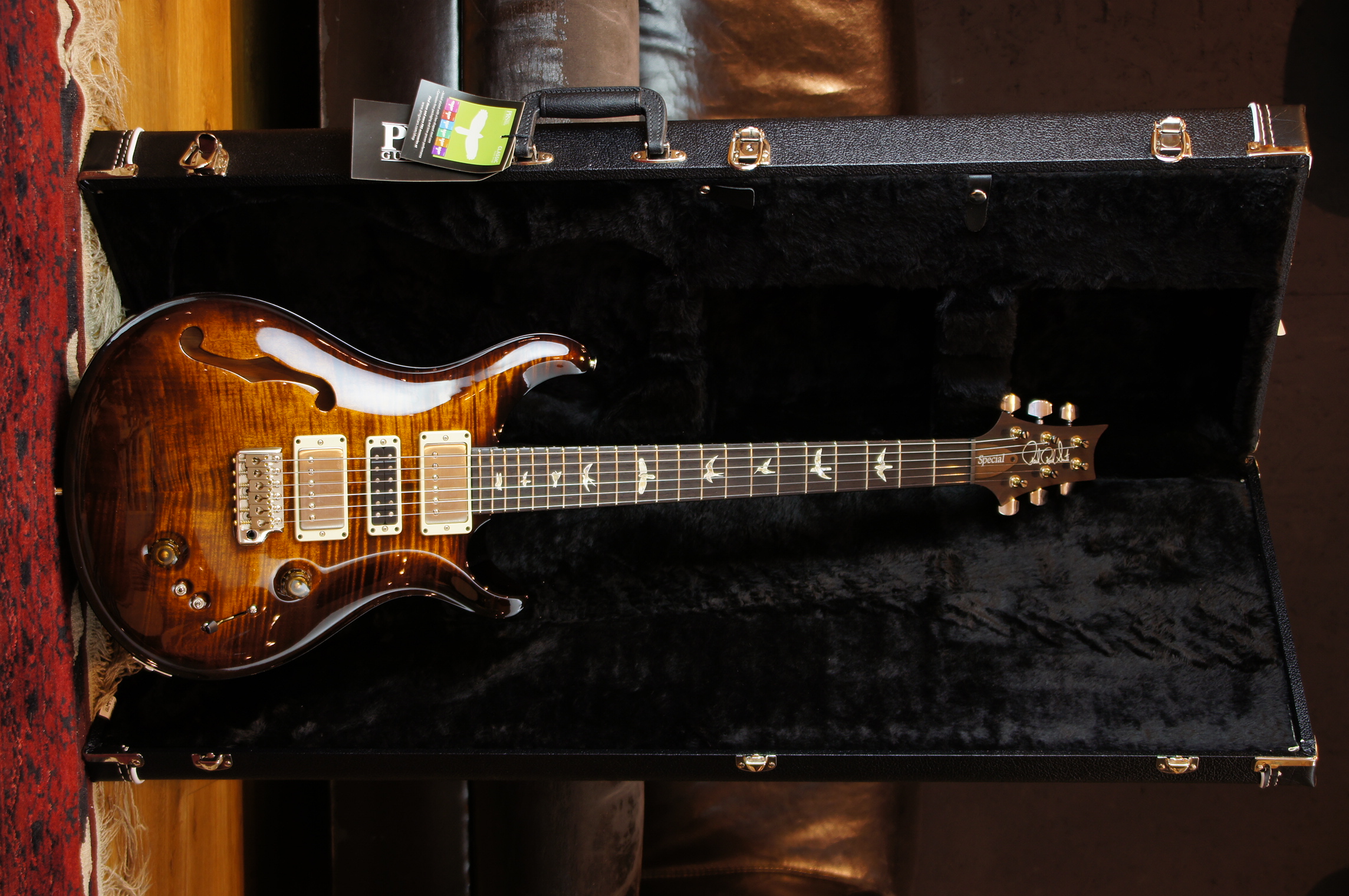 PRS Special Semi Hollow - Black Gold Burst