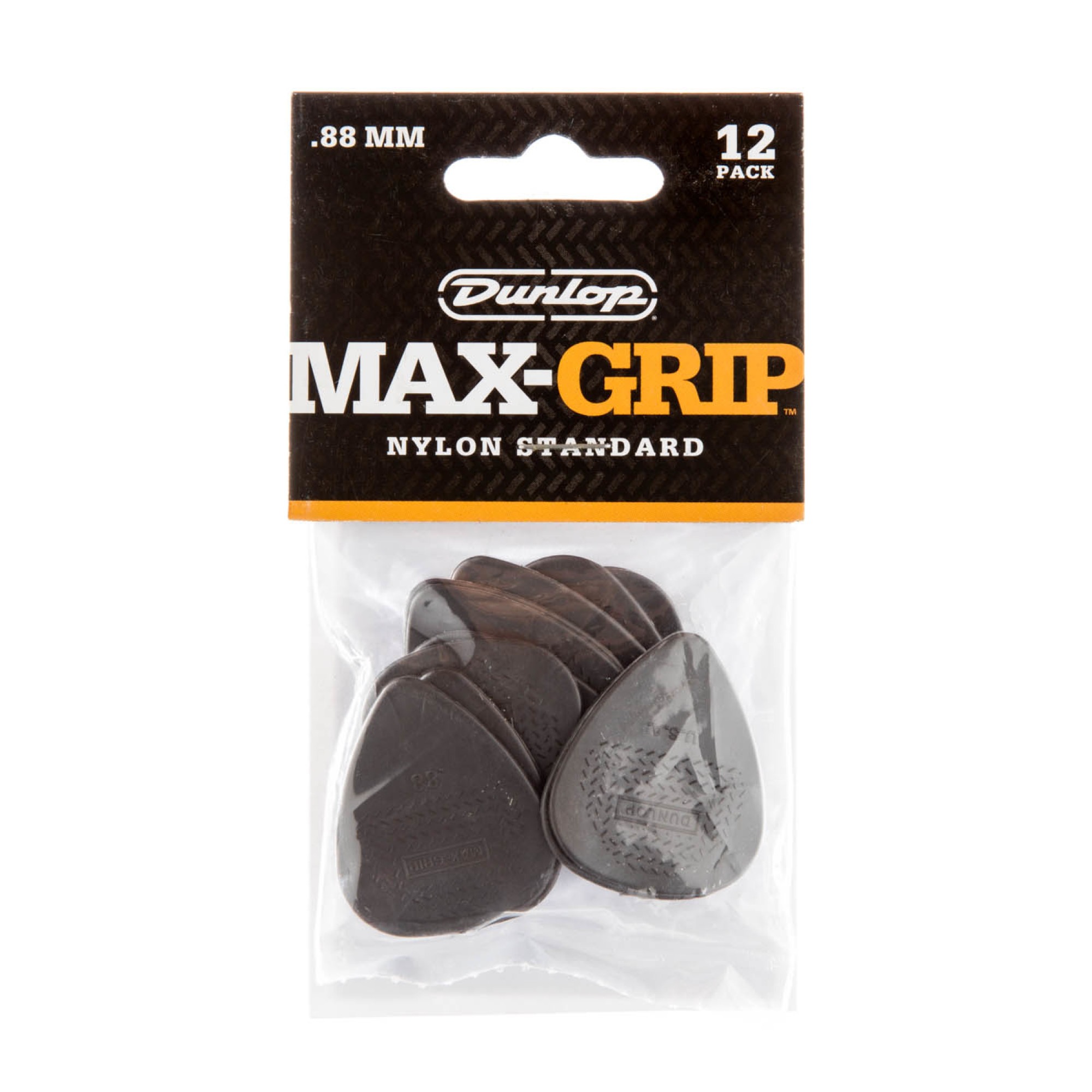 Dunlop Plectrum Nylon Max Grip 0,88mm 12 Stk