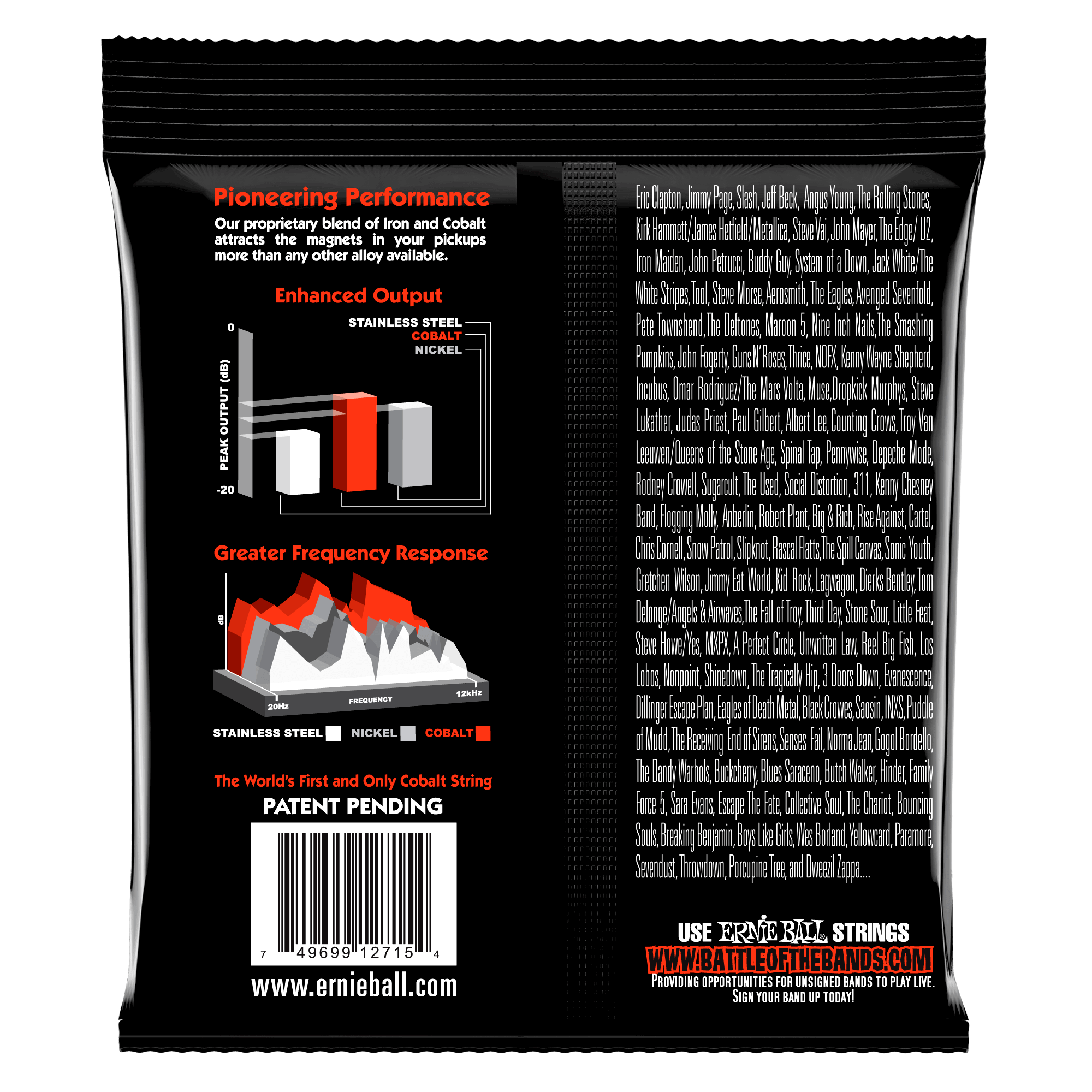 ERNIE BALL 2715 Skinny Top Slinky Cobalt 10-52