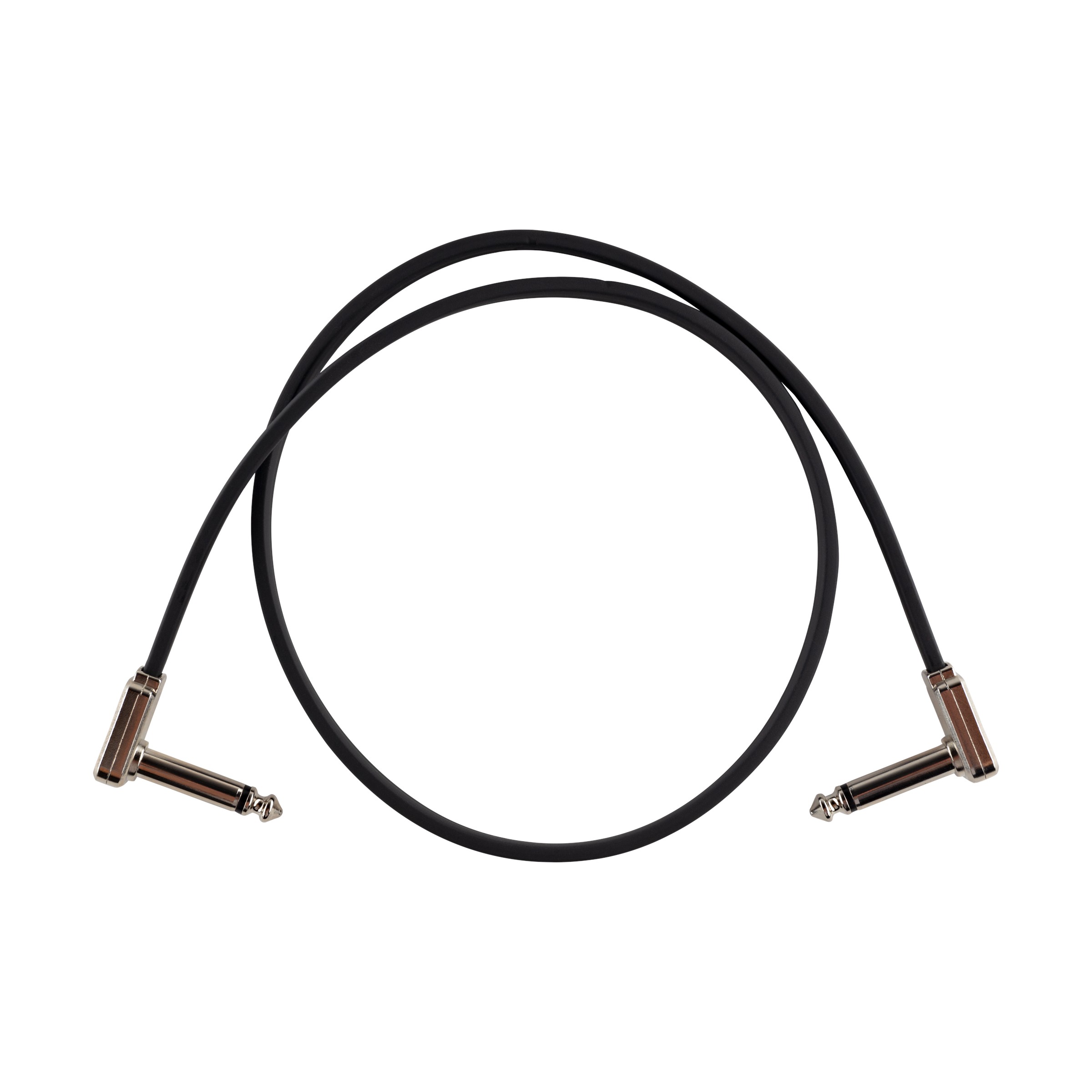 ERNIE BALL Patchkabel, flach, gewinkelt/gewinkelt, schwarz, 60cm