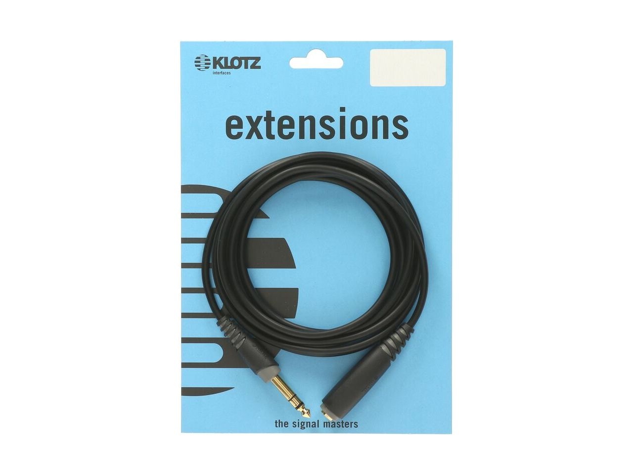 Klotz Kopfhörer-Verlängerung 6,3mm Klinke stereo 6m