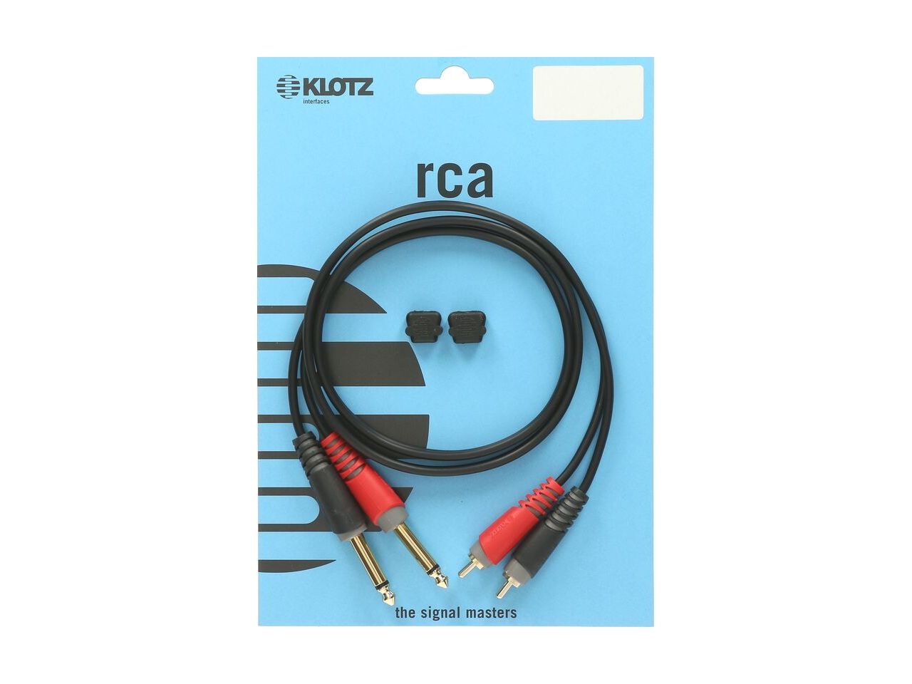 Klotz 2x Klinke 6,3 mono an 2x RCA 2m