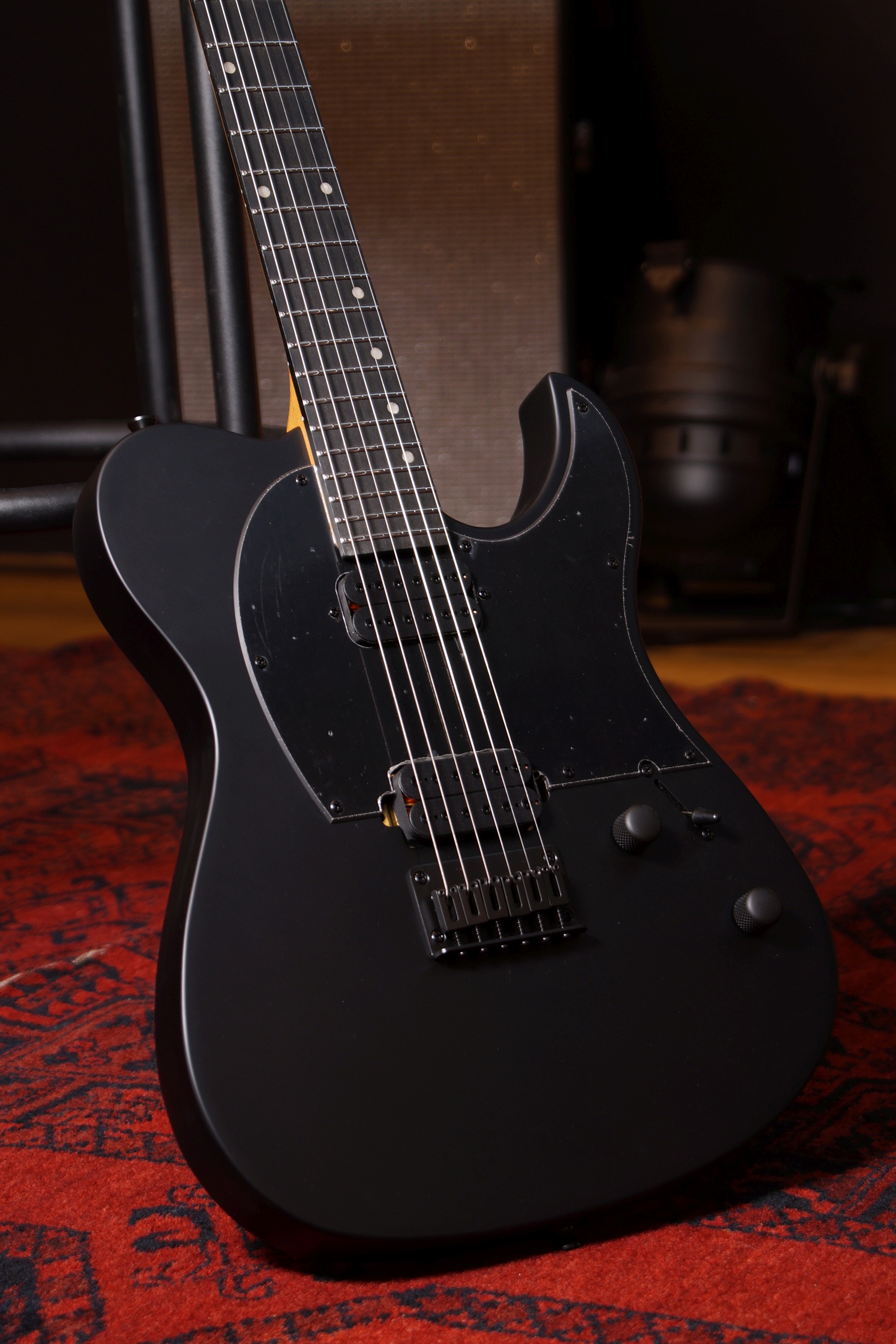 SPIRA Guitars T-400 Baritone MBK Satin Black