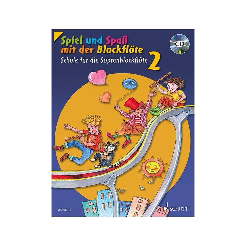 Spiel und Spaß mit der Blockflöte Band 2 - Schule (+CD)