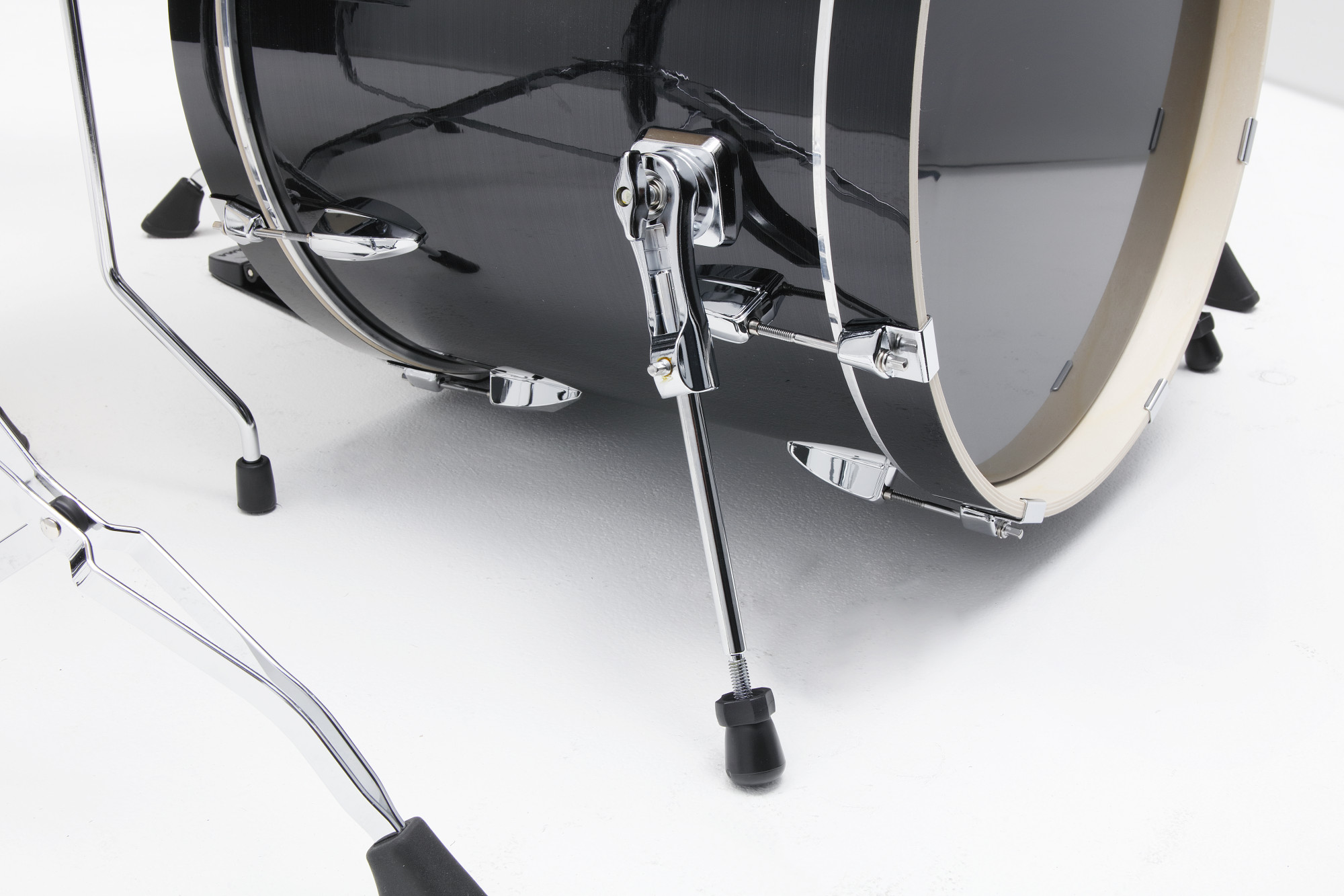 TAMA Imperialstar Drum Set 20" 5 teilig - Hairline Black + Becken, Hardware + Hocker