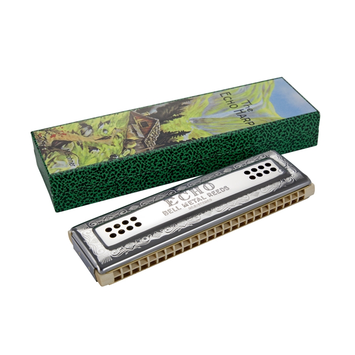 Hohner Mundharmonika Echo Harp Wender C/G 96 Stimmzungen