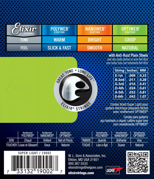 Elixir Electric Set OPTIWEB 09 - 42